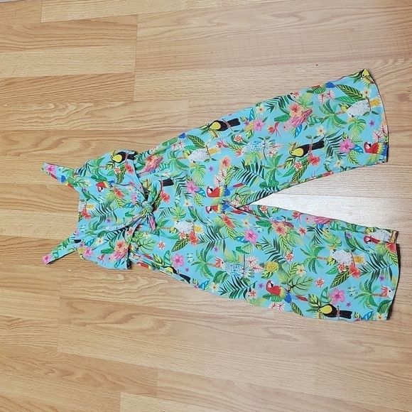 Emma Jayne x H&M Jumpsuit tropical Rainforest Girls Size 4-5 - Picture 1 of 9